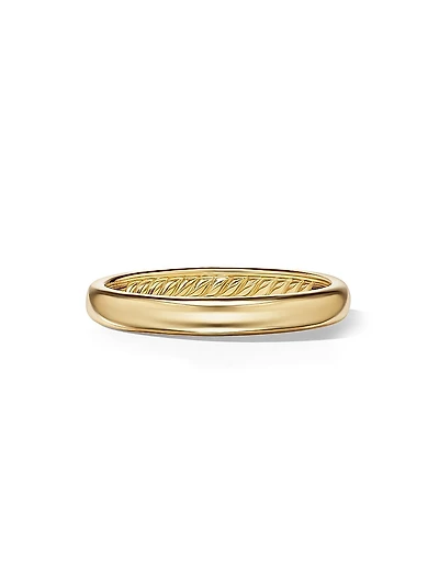 DY Classic Band Ring 18K Yellow Gold