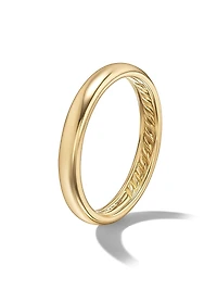 DY Classic Band Ring 18K Yellow Gold