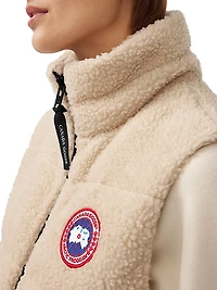 Elora Mixed-Media Zip-Up Vest