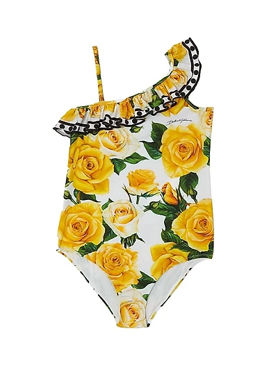Little Girl's & Girl's Floral Swimsuit