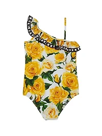 Little Girl's & Girl's Floral Swimsuit