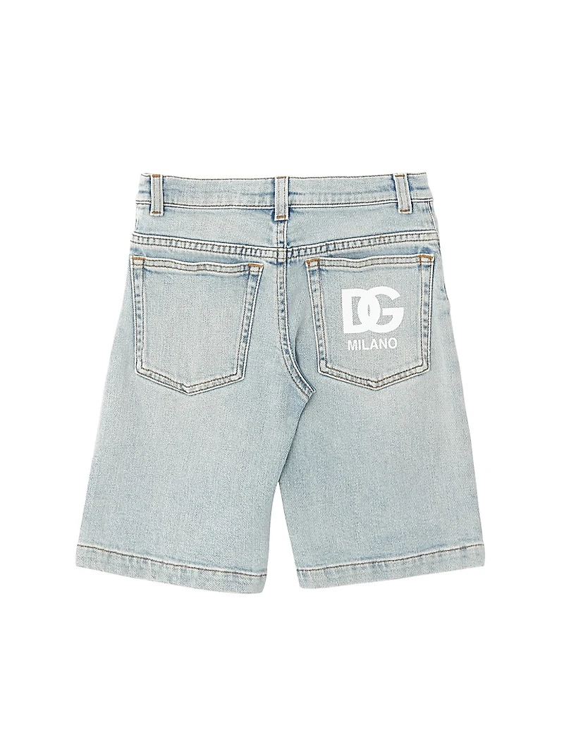 Little Kid's & Stretch Denim Shorts