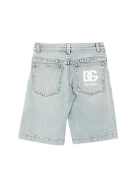Little Kid's & Stretch Denim Shorts