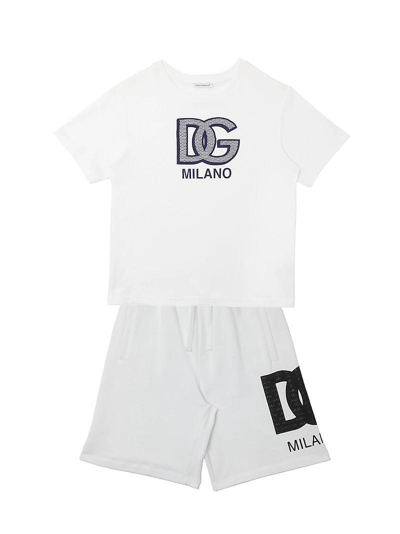 Baby Boy's Logo Fleece Shorts