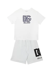 Baby Boy's Logo Fleece Shorts
