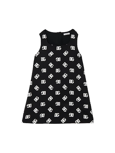 Little Girl's & Logo Sleeveless Dress