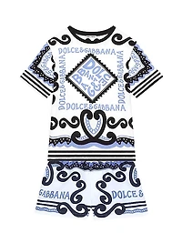 Little Boy's & Boy's Marina Logo Swim Trunks