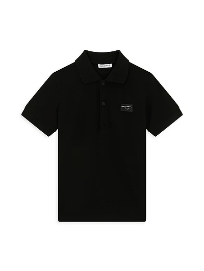 Litrle Boy's & Logo Patch Polo Shirt
