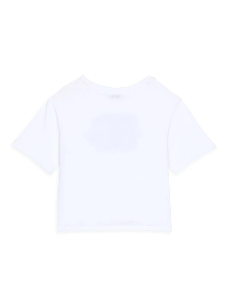 Little Girl's & Logo Tie T-Shirt