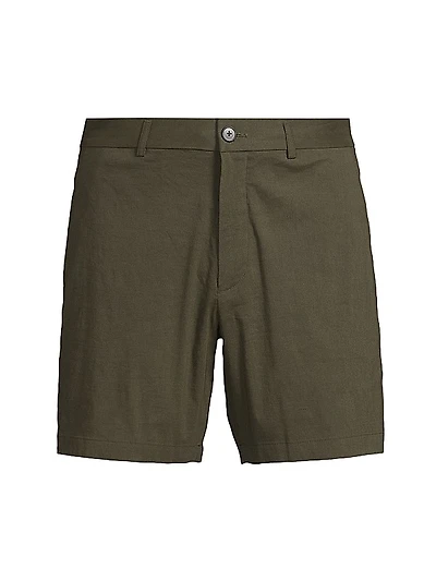 Curtis Linen-Blend Shorts