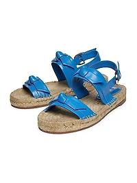 Clarita Leather Espadrille Sandals