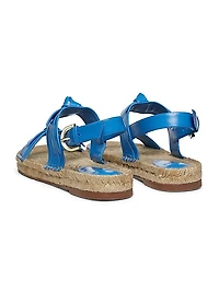 Clarita Leather Espadrille Sandals