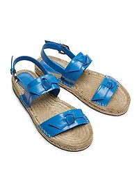 Clarita Leather Espadrille Sandals