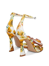 Dahlia 100MM Floral Sandals