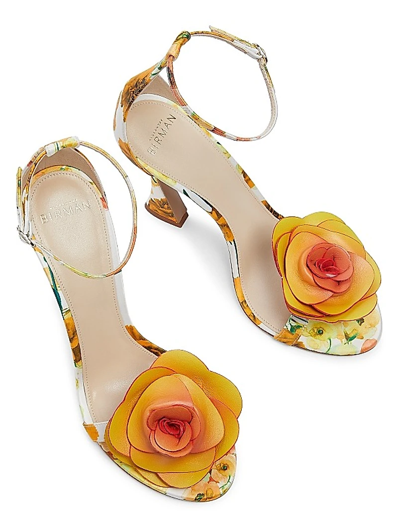Dahlia 100MM Floral Sandals