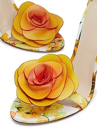 Dahlia 100MM Floral Sandals