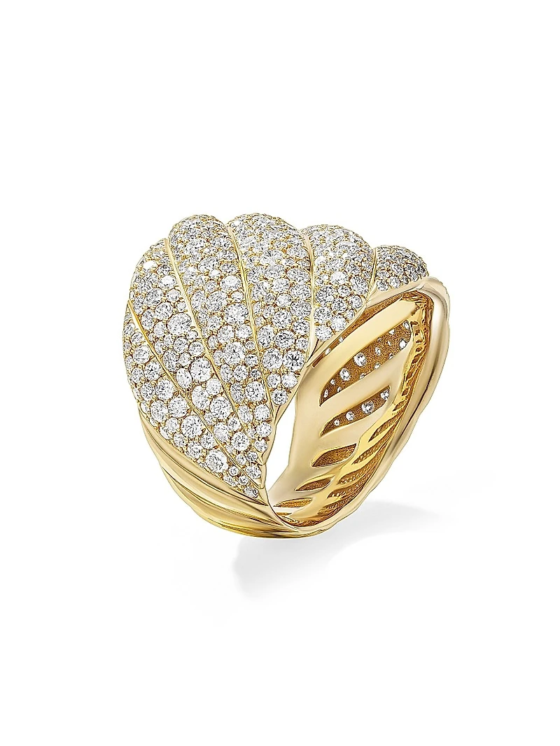 Sculpted Cable Ring 18K Yellow Gold