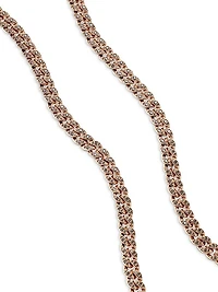 Curb Chain Necklace In 18K Rose Gold