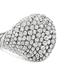 Sculpted Cable Pinky Ring 18K White Gold