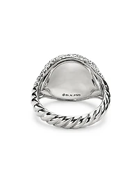 Sculpted Cable Pinky Ring 18K White Gold