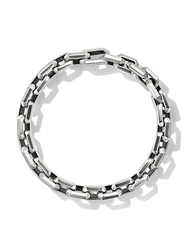 Heirloom Chain Link Bracelet In Sterling Silver