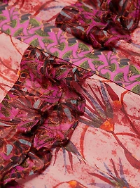 Tasha Silk Floral Ruffled Minidress