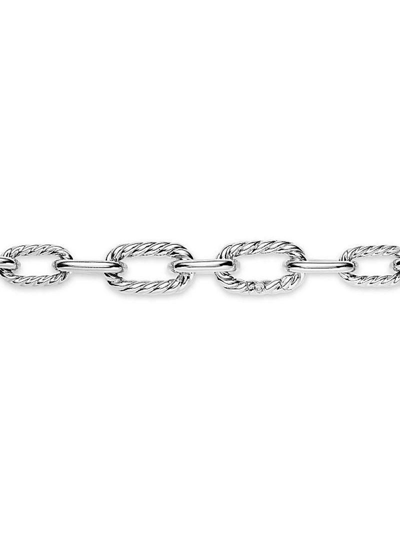 DY Madison Chain Necklace in Sterling Silver with 18K Rose Gold