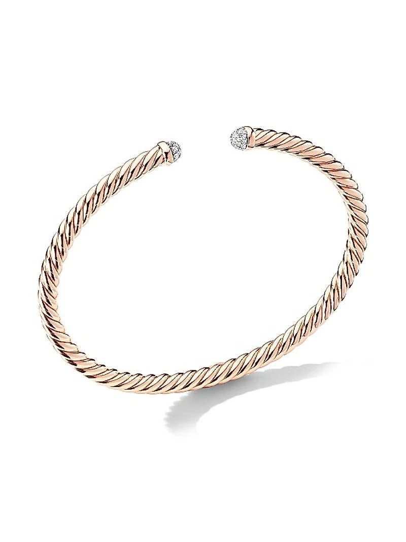 Cablespira Bracelet In 18K Rose Gold