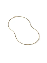 Wheat Chain Necklace 18K Yellow Gold