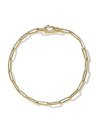 Chain Link Bracelet In 18K Yellow Gold