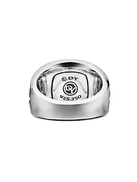 Waves Signet Ring Sterling Silver