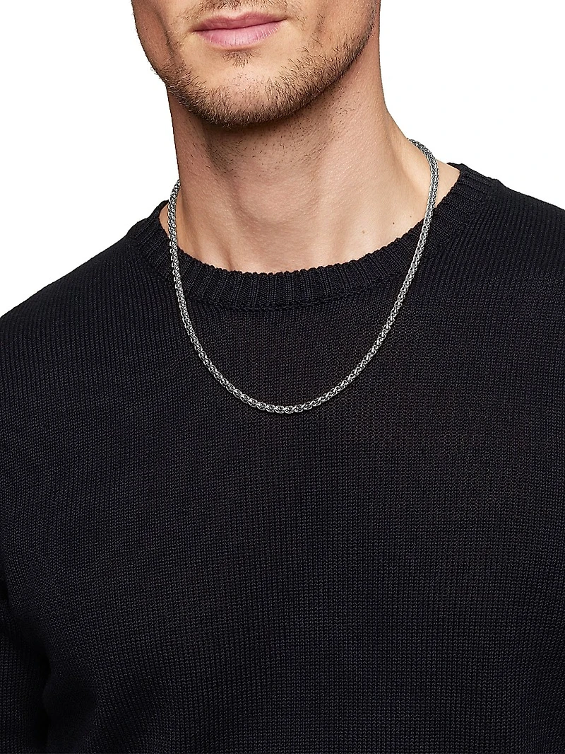 Wheat Chain Necklace in Sterling Silver