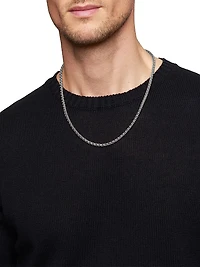 Wheat Chain Necklace in Sterling Silver