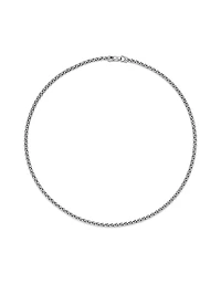 Wheat Chain Necklace in Sterling Silver