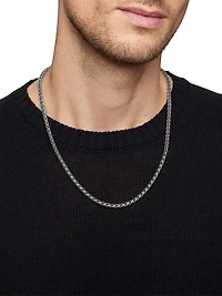 Wheat Chain Necklace in Sterling Silver
