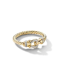 Petite Buckle Ring 18K Yellow Gold