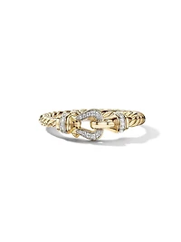 Petite Buckle Ring 18K Yellow Gold