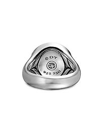 Maritime Compass Signet Ring Sterling Silver