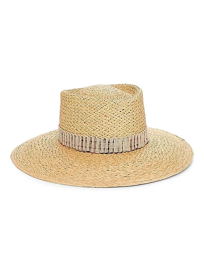 Hanae Woven Wide-Brim Hat