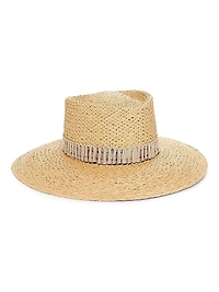 Hanae Woven Wide-Brim Hat