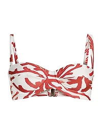 Printed Demi Bikini Top