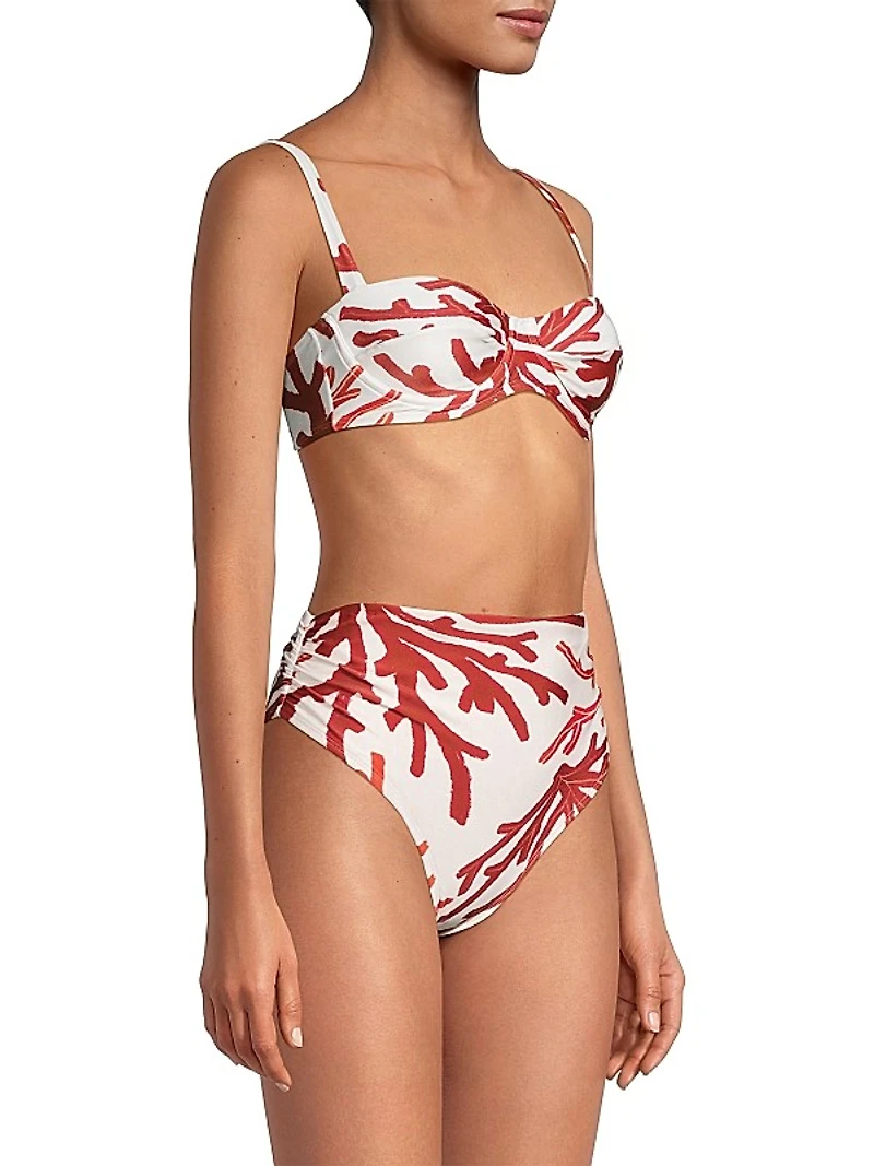 Printed Demi Bikini Top