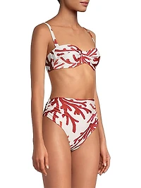 Printed Demi Bikini Top