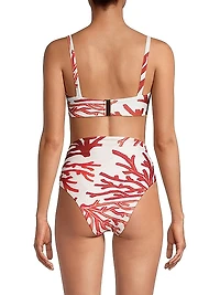 Printed Demi Bikini Top