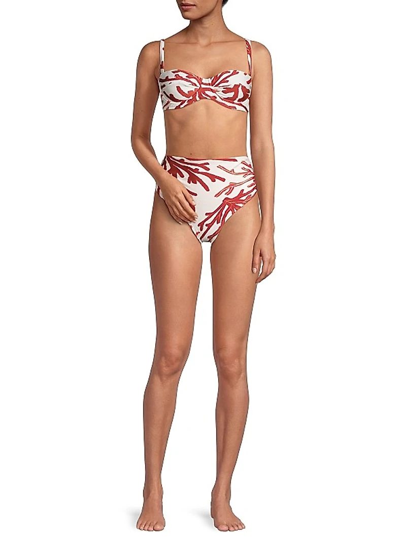 Printed Demi Bikini Top