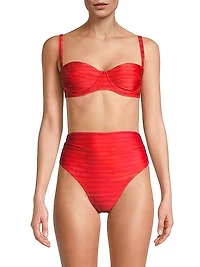 Printed Demi Underwire Bikini Top