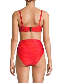 Printed Demi Underwire Bikini Top