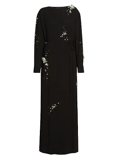Beaded & Paillette-Embellished Gown