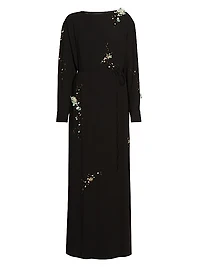 Beaded & Paillette-Embellished Gown