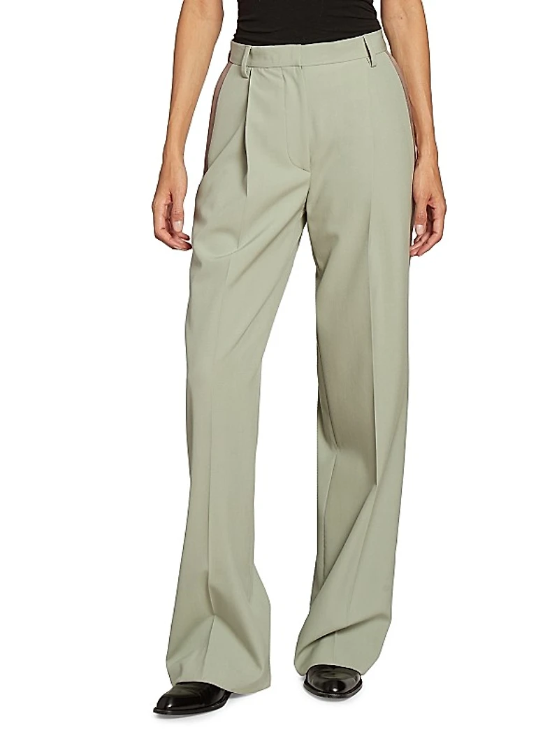 Cotton-Blend Tuxedo Pants